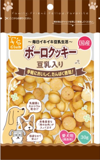 【48個仕掛ける】愛玩動物寄託図書館 Ｆｓｃｌｕｂ ボーロビスキット豆乳入り口・入口３０ｇ