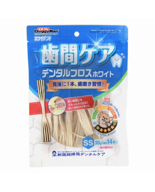 【48個セット】ドギーマンハヤシ ホワイデント　歯間ケア　デンタルフロス　ホワイト　ＳＳ３０ｇ（標準１４本）｜スペシャルスペース　ペット館