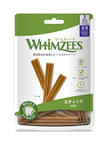【48個セット】ウェルペット・ジャパン合同会社 ウィムズィーズ　スティックＸＳ　超小型犬（体重２‐７ｋｇ）７個入り｜スペシャルスペース　ペット館