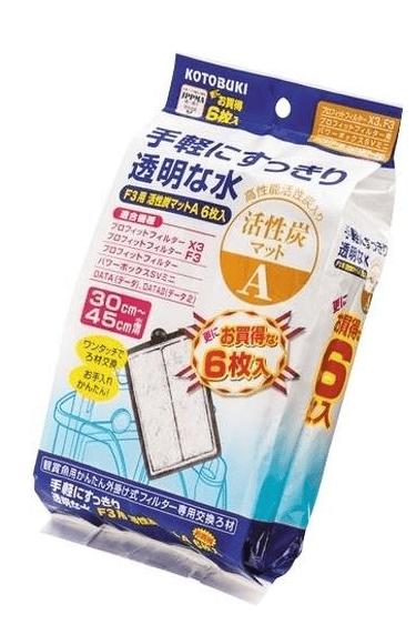 【12個セット】寿工芸株式会社（ニッソー）Ｆ３用活性炭マットＡ６枚入