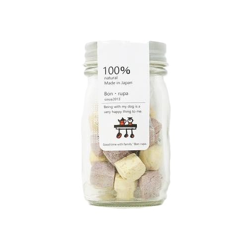 【30個仕掛ける】Ｂｏｎ・ｒｕｐａ Ｂ）ぷち正六面体（ちーず＆紫いも）２０ｇ その他-犬用品-ペット・ペットグッズ