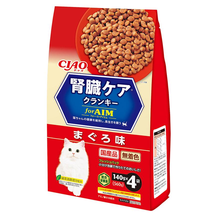 いなば愛玩動物ボンネット 【12個仕掛ける】いなば愛玩動物ボンネット株式会社 ＣＩＡＯ 腎の臓ケアクランキー まぐろ味１４０ｇ×４袋