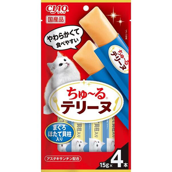 いなばペットフード 【24個セット】いなばペットフード株式会社　ＣＩＡＯ　ちゅーるテリーヌ　まぐろ　ほたて貝柱入り１５ｇ×４Ｐ 4,844円