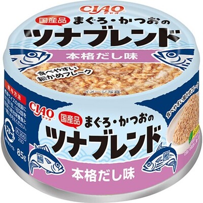 【48個セット】いなばペットフード株式会社　ＣＩＡＯ　まぐろ・かつおのツナブレンド　本格だし味８５ｇ
