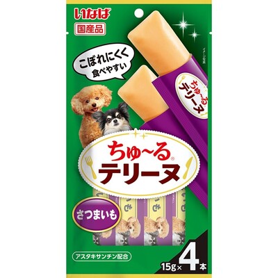 【36個書き割り】いなば愛玩動物ボンネット ちゅーるテリーヌ さつまいも１５ｇ×４Ｐ