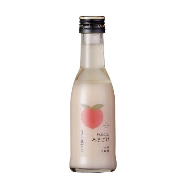 【12個セット】アクシエ株式会社 こまちな　プレミアムあまざけ　白桃＋乳酸菌１８０ｍｌ 8,603円