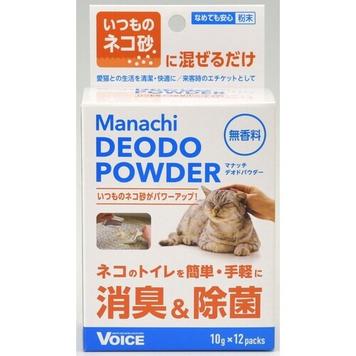 【6個セット】ヴォイス マナッチ猫砂除菌消臭無香１０ｇ×１２包