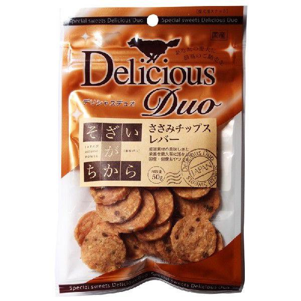 【48個仕掛ける】ワイエス・ワン   デリシャスデュオ そざいがちから ささみチップス 生き胆５０ｇ その他-ドッグフード・サプリメント-ペット・ペットグッズ