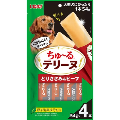 【24個セット】 いなばペットフード ちゅーるテリーヌ 大型犬用とりささみ＆ビーフ54g&times;4P｜スペシャルスペース　ペット館