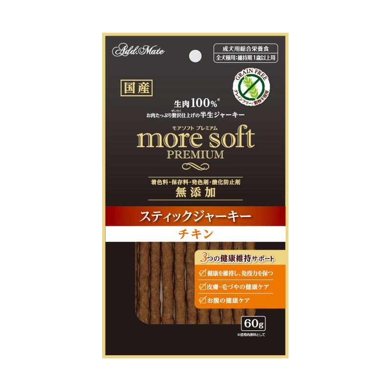 【30個仕掛ける】 ペティオ  ｍｏｒｅ ｓｏｆｔ割り増し金 スティックジャーキー 意気地無し６０ｇ