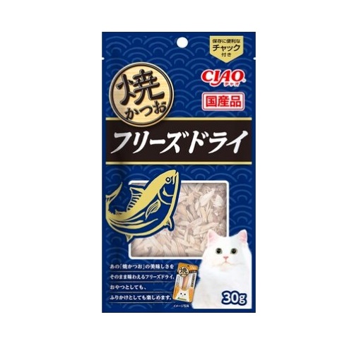 【48個セット】 いなばペットフード CIAO 焼かつお フリーズドライ 焼かつお 30g|スペシャルスペース ペット館