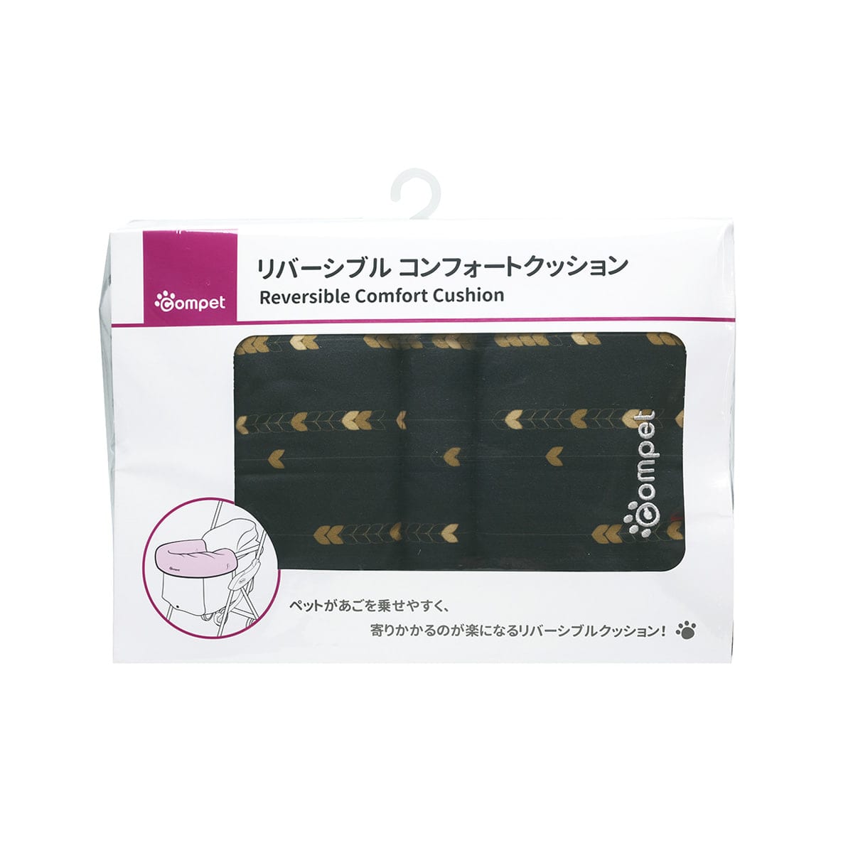 【3個セット】コンビ コムペット　リバーシブルコンフォートクッション　ＪＤ（ダークニット）｜スペシャルスペース　ペット館
