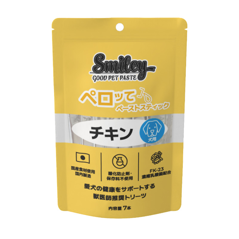 【同梱不可】【36個セット】ＱＩＸ　Ｓｍｉｌｅｙ　犬用ペロッて　チキン７本入｜スペシャルスペース　ペット館