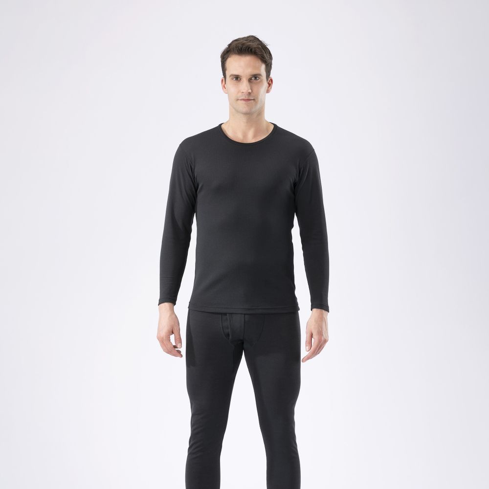 【クリアランス】MIZUNO ミズノ ［発熱素材］ ブレスサーモアンダーウエア 中厚 for Active クルーネック長袖シャツ ［メンズ］ / C2JAA631 09