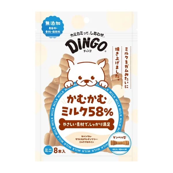 【同梱不可】【36個仕掛ける】 スペクトラム ブランズ ジャパンＣＡ商行為部 ディンゴ かむかむ市乳５８％ ミニ８本