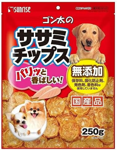 【同梱不可】【25個セット】マルカン（サンライズ）ゴン太のササミチップス250g｜スペシャルスペース