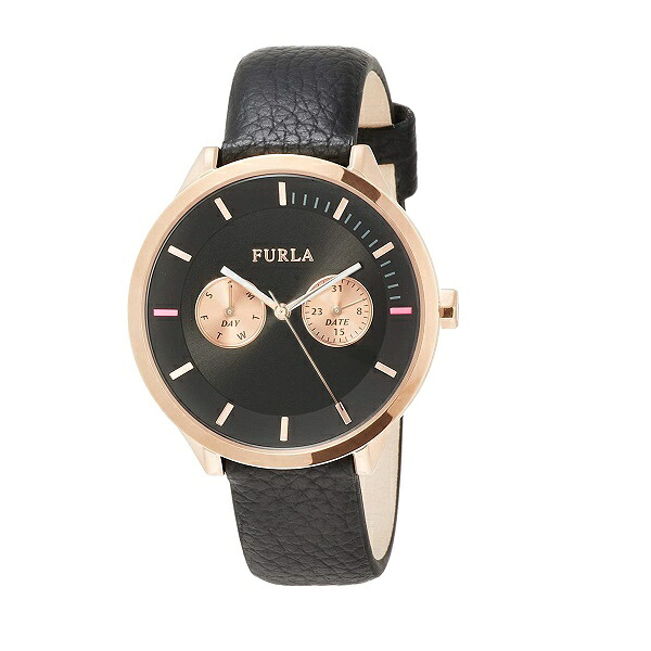 FURLA フルラ METROPOLIS 38粍 4251102560 ウオッチ レディース  アナログ 黒いこと 革 レディース腕時計-腕時計
