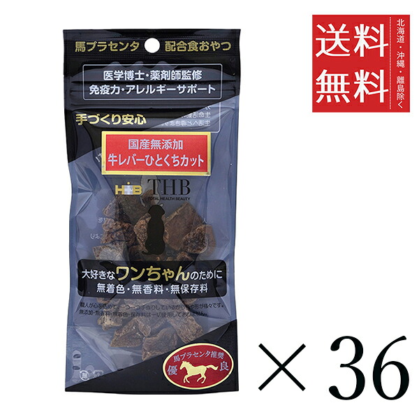 THB JAPAN 北海道産無つけ加える 馬プラセンタ練りあわせる 牛生き胆ひとくちとり捨てる 犬用 40g×36個仕掛ける まとめ買い お兄ちゃん ジャー手がかり 国産 ご褒奨金 まとめ買い
