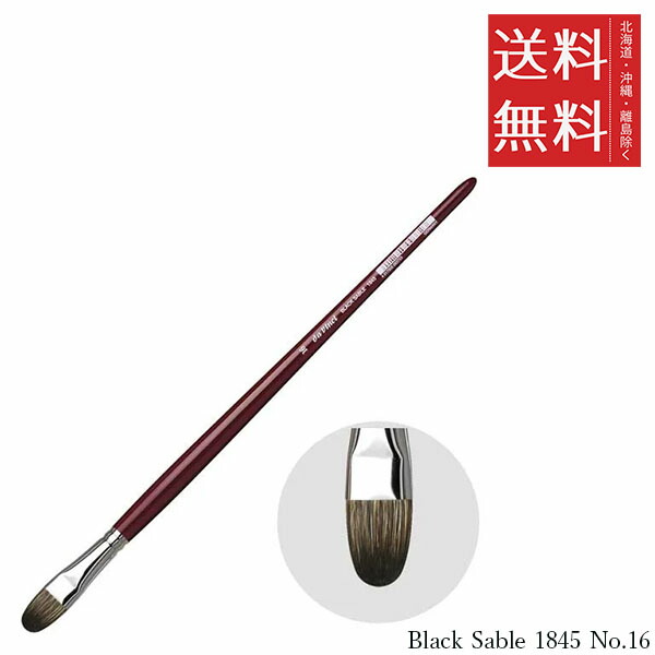 【メール便/送料無料】ホルベイン ダ ヴィンチ画筆 Black Sable 1845 No.16