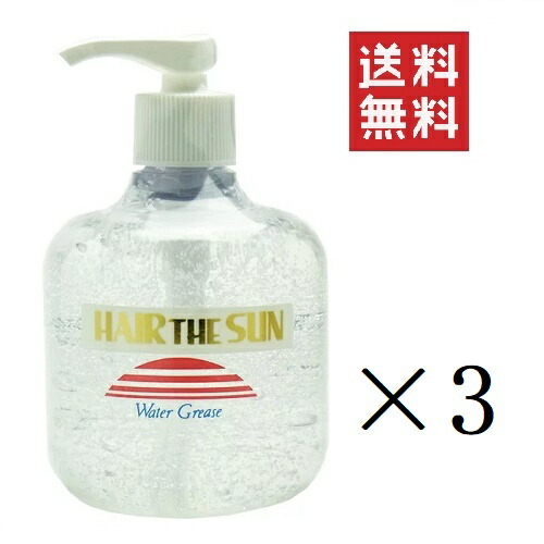 【!!クーポン配布中!!】 中央有機化学 エポラール ヘアー・ザ・サン ウォーターグリース 300g×3個 ポンプ スタイリング サロン 美容室 まとめ買い 送料無料