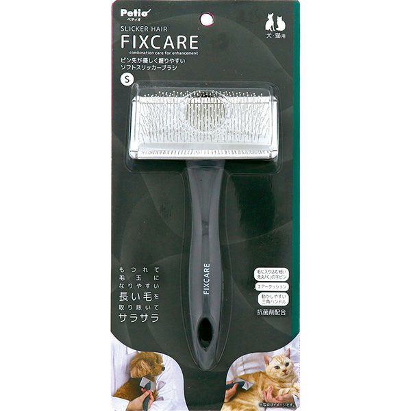 【同梱不可】【12個セット】ペティオ　FIXCARE　ピン先が優しく握りやすい　ソフトスリッカーブラシ S 6,674円