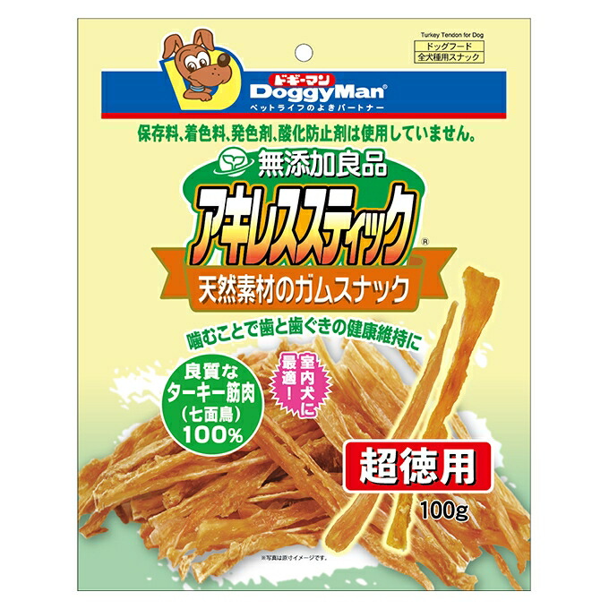 【同梱不可】【24個セット】ドギーマンハヤシ ドギーマン 無添加良品 アキレススティック 100g 犬 おやつ