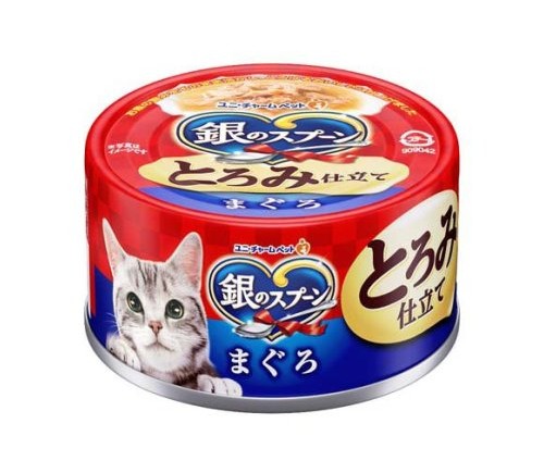 【同梱不可】【48個セット】ユニ・チャーム 銀のスプーン缶 とろみ仕立て まぐろ 70g