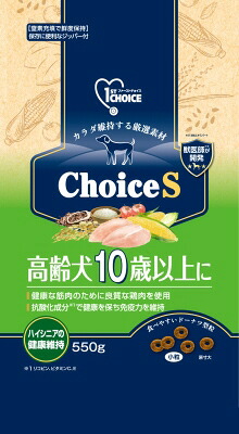 【同梱不可】【6個セット】アース・ペット ファーストチョイス Choice S 高齢犬 10歳以上に 550g