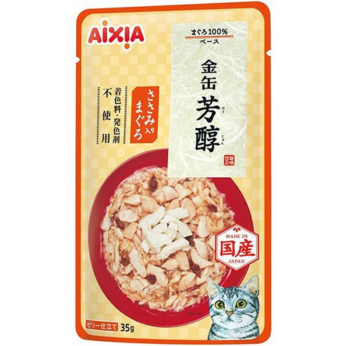 【同梱不可】【96個セット】 アイシア　金缶芳醇ささみ入りまぐろ35g 8,207円