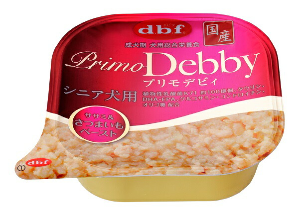 【同梱不可】 【48個仕掛ける】 デビフペット d.b.f プリモデビィ 年がしら犬用 ササミ\u0026さつまいも 張り付ける 95g