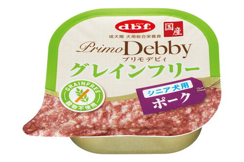 【同梱不可】【48個仕掛ける】 デビフペット d.b.f プリモデビィ グレインフリー 年がしら犬用 豚肉 95g