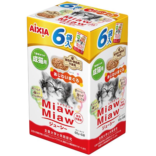 【同梱不可】【20個セット】 アイシア MiawMiaw ジューシー 6P あじわいまぐろ 360g｜スペシャルスペース