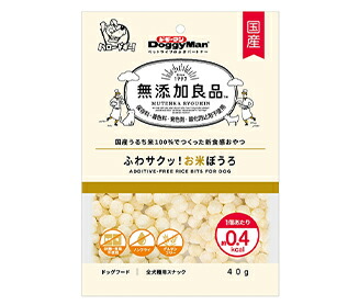 【同梱不可】【24個セット】 ドギーマンハヤシ ドギーマン無添加良品ふわサクッ!お米ぼうろ40g