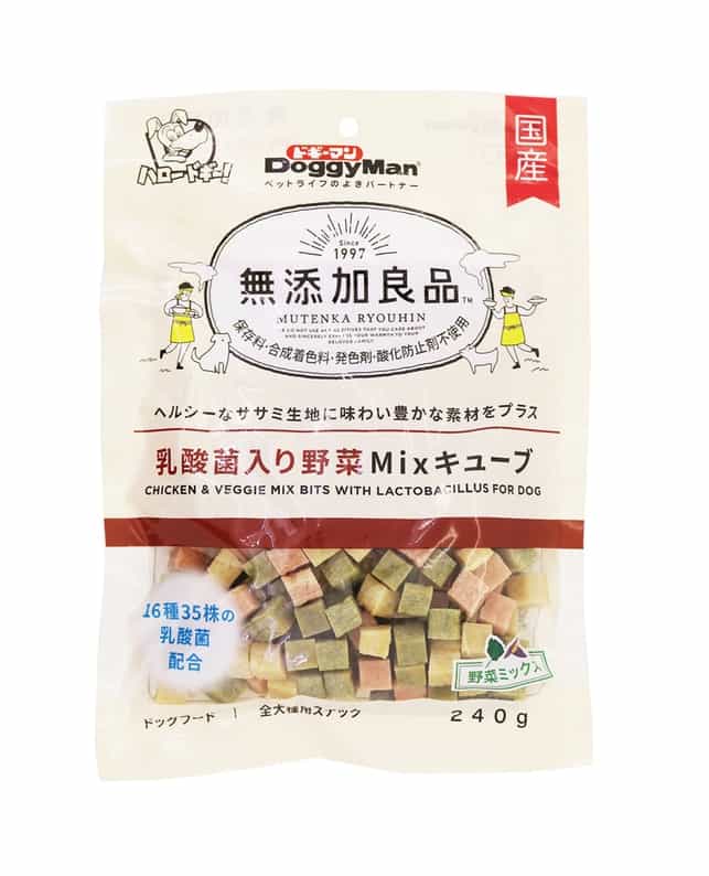 【同梱不可】【24個セット】ドギーマン無添加良品乳酸菌入り野菜Mixキューブ240g