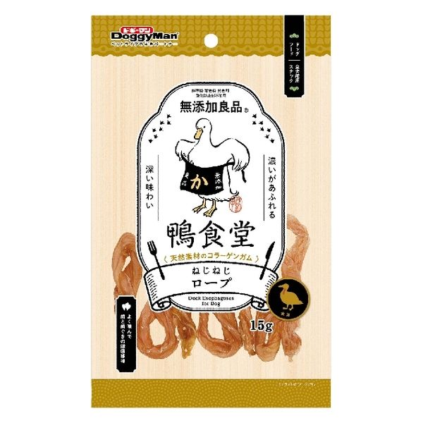 【同梱不可】【24個仕掛ける】ドギーマンハヤシ 鴨学生食堂 ねじねじ荷縄 15g