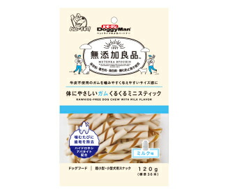 【同梱不可】【48個セット】ドギーマンハヤシ ドギーマン無添加良品 体にやさしいガム くるくるミニスティック 120g