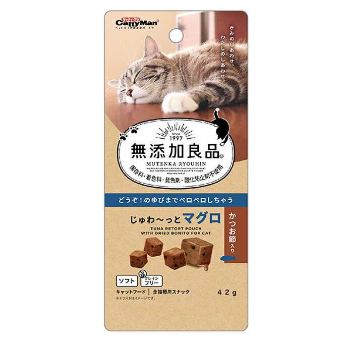 【同梱不可】【72個セット】ドギーマンハヤシ キャティーマン 無添加良品じゅわ～っとマグロかつお節入り42g｜スペシャルスペース