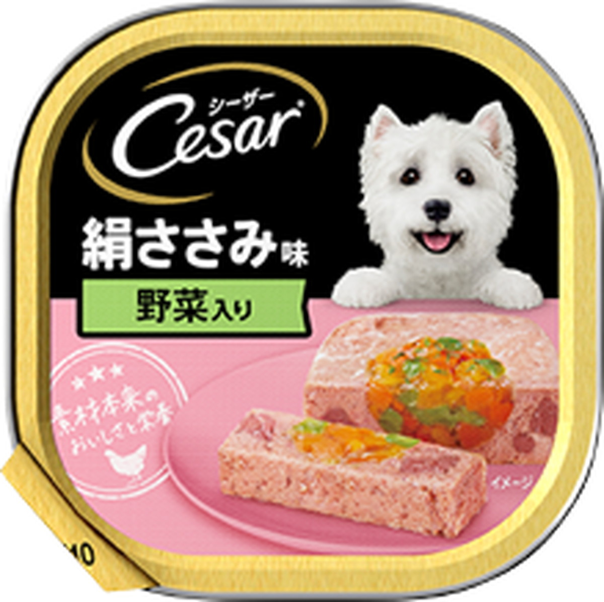 【同梱不可】【96個セット】 マースジャパンリミテッド シーザー絹ささみ味野菜入り100g｜スペシャルスペース