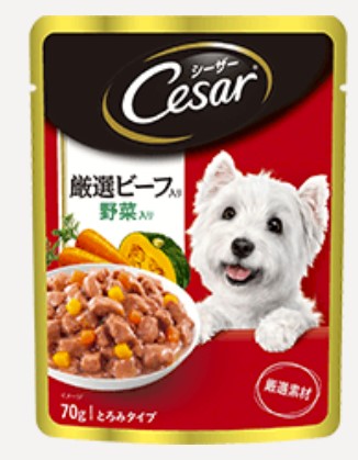 【同梱不可】【80個仕掛ける】 マースジャパンリミテッド  シーザージューシー厳選牛肉塗り付ける草片入り口・入口70g