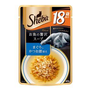 【同梱不可】【96個セット】 マースジャパン シーバアミューズ18歳以上お魚スープまぐろ、かつお節添え40g