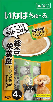 【同梱不可】【48個セット】INABA ちゅーる 総合栄養食 とりささみ チーズ入り 14g×4