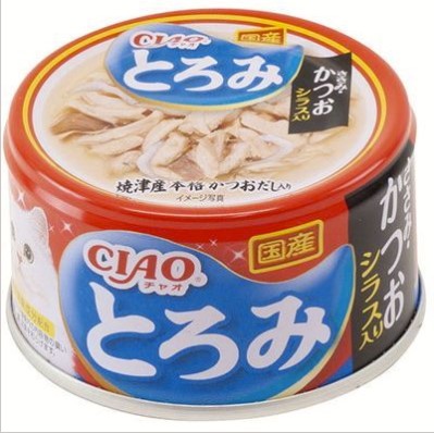 【同梱不可】【48個セット】いなばペットフード CIAOとろみささみ・かつおシラス入り80g