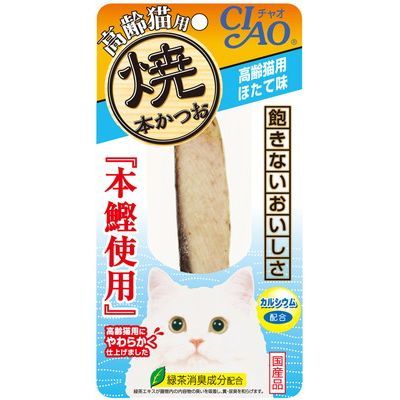【同梱不可】【36個セット】いなばペットフード CIAO焼本かつお高齢猫用ほたて味1本