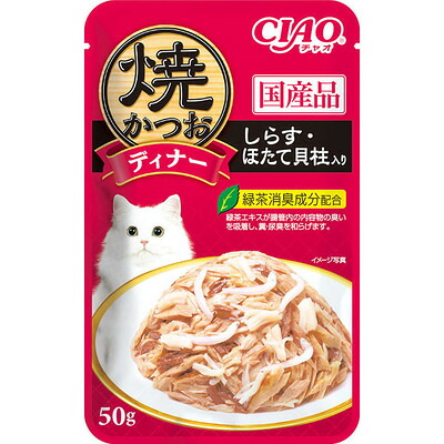 【同梱不可】【96個仕掛ける】 いなば愛玩動物ボンネット 焼かつお晩さん会しらす・ほたて内転筋入り口・入口50g