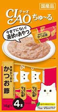 【同梱不可】【48個仕かける】いなば愛玩動物ボンネット  CIAOちゅ～る宗田かつお＆かつお節14g×4本