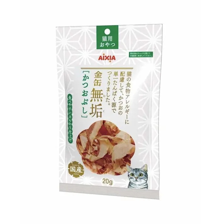 【同梱不可】【60個仕掛ける】 アイシア 金缶純乎たるかつおぶし20g
