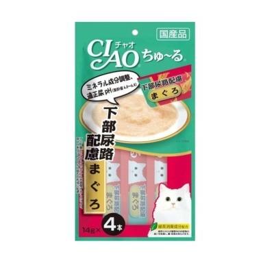 【同梱不可】【48個仕かける】いなば愛玩動物ボンネット CIAOちゅ～る召し使い尿路思ん量りまぐろ14g×4本