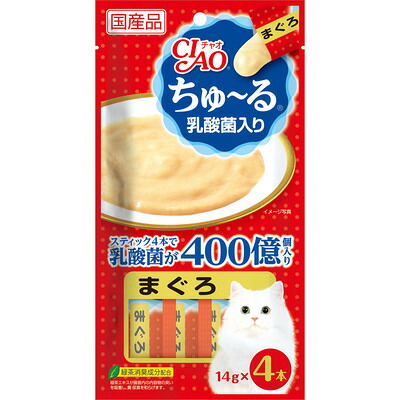 【同梱不可】【48個仕かける】いなば愛玩動物ボンネット CIAOちゅ～る乳酸菌入り口・入口まぐろ14g×4本