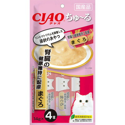 【同梱不可】【48個仕かける】いなば愛玩動物ボンネット CIAOちゅ～る腎の臓の思わしい守りつづけるに思ん量りまぐろ14g×4本