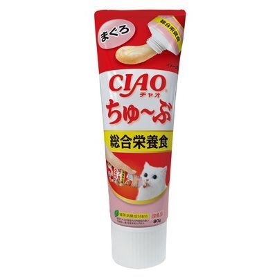 【同梱不可】【48個仕掛ける】いなば愛玩動物ボンネット CIAOちゅ～ぶ組み入れる滋養分食まぐろ80g
